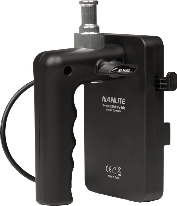 NANLITE V-mount Battery Grip with DC Connector