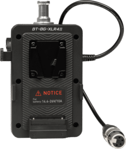 NANLITE V-Mount Battery Grip with 4-Pin XLR Connector