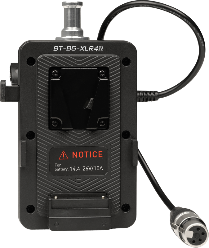 NANLITE V-Mount Battery Grip with 4-Pin XLR Connector