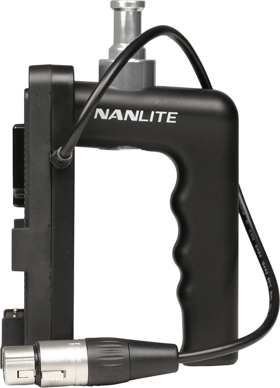 NANLITE V-Mount Battery Grip with 4-Pin XLR Connector