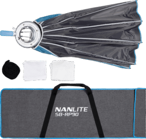 NANLITE Rapid 90 Parabolic Softbox SB-RP90 with Eggcrate