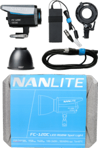 and creative projects. It offers a wide CCT range (2700K-7500K) for versatile lighting