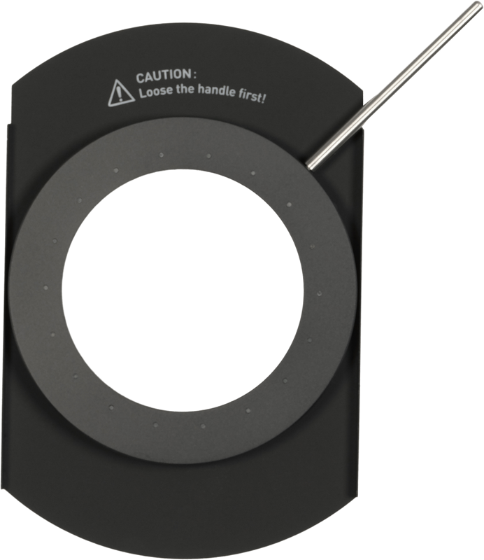 Adjustable Iris Diaphragm for PJ-NLM-15-30This adjustable iris diaphragm is designed for the NL mount Projection Attachment 15-30°