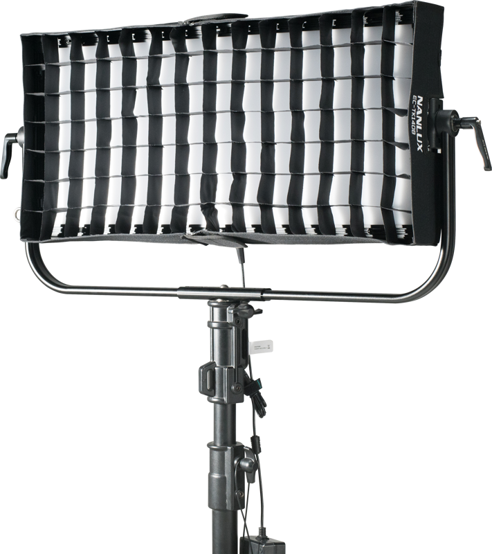 The Eggcrate for TK-140B/TK-200 LED Light from Nanlux is a fabric modifier that attaches easily to the fixture and narrows the beam spread. It also eliminates spill light and provides directional control to enable selective lighting