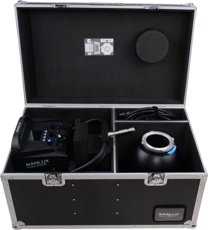 NANLUX Flight case for Evoke 2400B & reflector 45°