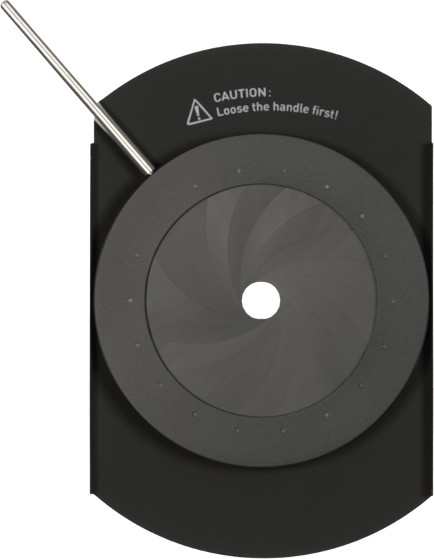 to control the lighting spread and adjust the beam size.