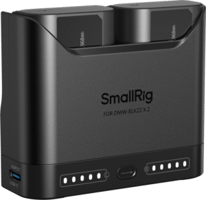 SMALLRIG 5487 Turbo Charging Kit for DMW-BLK22 Camera Batteries