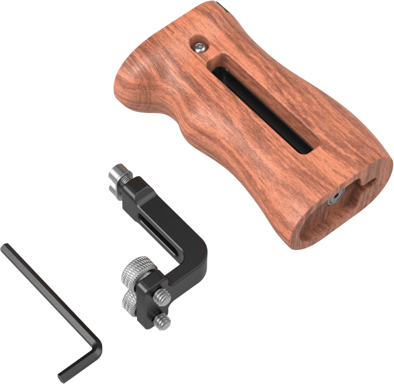 SMALLRIG 2093 Handle Wooden Universal Side