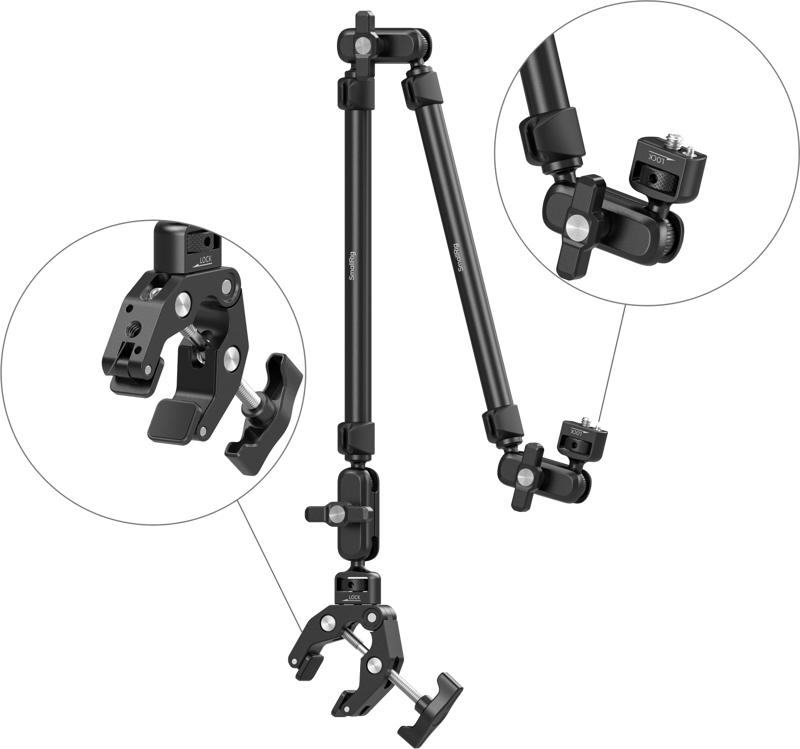 and action cameras.&nbspThe kit includes a 57cm adjustable magic arm with crab-shaped clamp