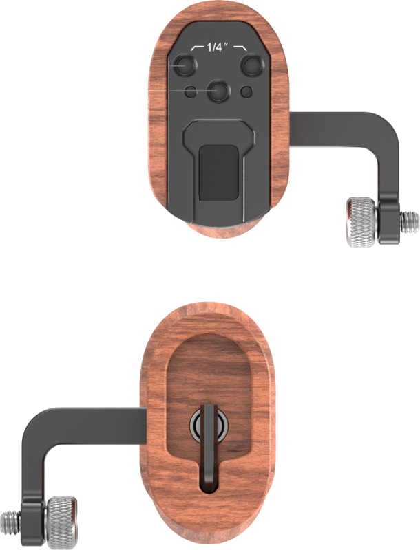 SMALLRIG 2093 Handle Wooden Universal Side