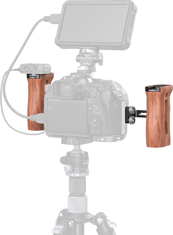SMALLRIG 2093 Handle Wooden Universal Side