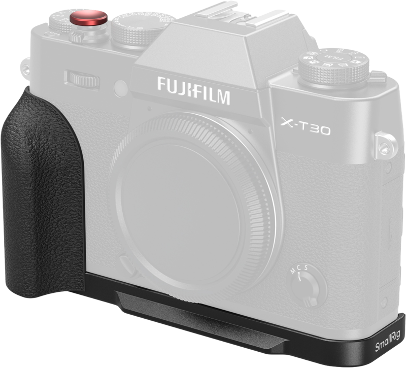 Designed to enhance grip comfort and stability for more controlled shooting. This L-shaped grip fits snugly to the camera and matches its texture and color for seamless aesthetic integration.