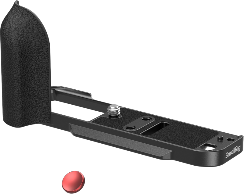 SMALLRIG 5663 L-Shaped Mount Plate with Silicone Handle for FUJIFILM X-T30 / T30 II / T30 III Black