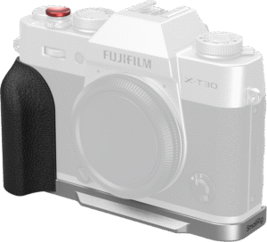 SMALLRIG 5664 L-Shaped Mount Plate with Silicone Handle for FUJIFILM X-T30 / T30 II / T30 III Silver