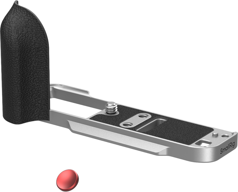 SMALLRIG 5664 L-Shaped Mount Plate with Silicone Handle for FUJIFILM X-T30 / T30 II / T30 III Silver