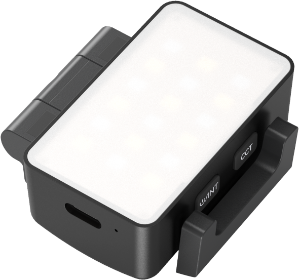 while allowing 360° adjustments for flexible lighting control across various shooting scenarios.