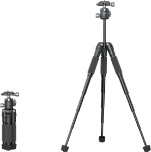 while the head base is equipped with a 3/8"-16 screw to ensure compatibility with a wide range of photography equipment.