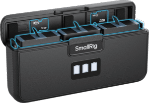 which enables simultaneous full charging of three batteries