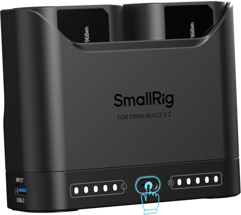 fully charging two batteries in approximately 2 hours for optimal efficiency.