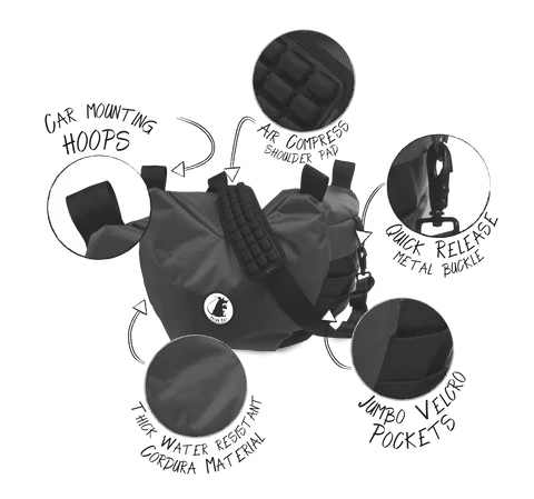 FOCUS RAT Rat Bag, Large SteadyBag V3, True Black