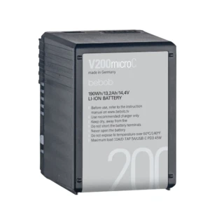 BEBOB Vmicro USB-C PD3 Li-Ion battery 14,4V / 13,2Ah / 190Wh