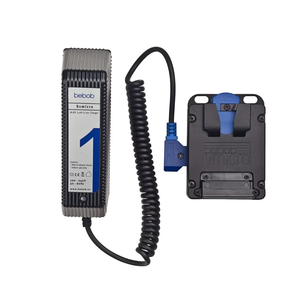 BEBOB 2-channel micro V-Mount Quick Charger 16,8V