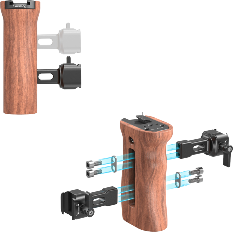 SMALLRIG 2187 Side Handle Wooden Nato