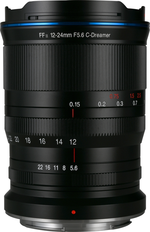 The Laowa 12-24mm f/5.6 Zoom FF Lens is a compact ultra-wide-angle zoom lens designed for full-frame cameras. Offering a versatile 12-24mm focal range