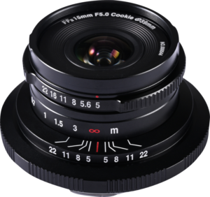 pancake-style lens crafted specifically for full-frame mirrorless cameras. With its unique 15mm ultra-wide-angle perspective