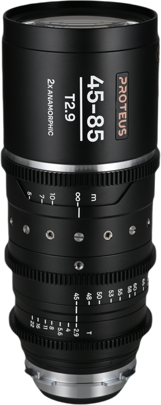 the lens delivers a genuine 2X anamorphic squeeze