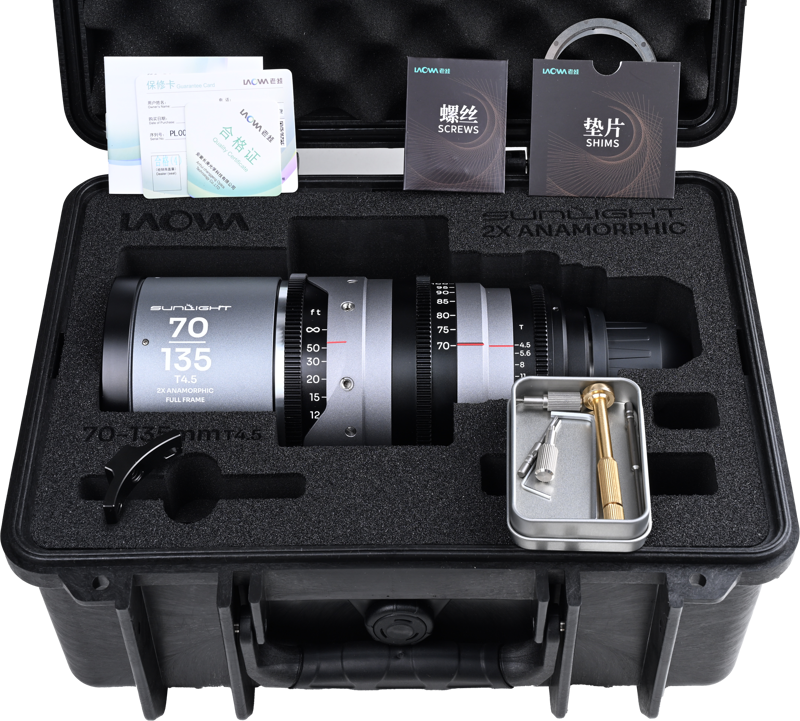 LAOWA Sunlight 70-135mm T4.5 2x FF Anamorphic Zoom (Silver) Arri PL