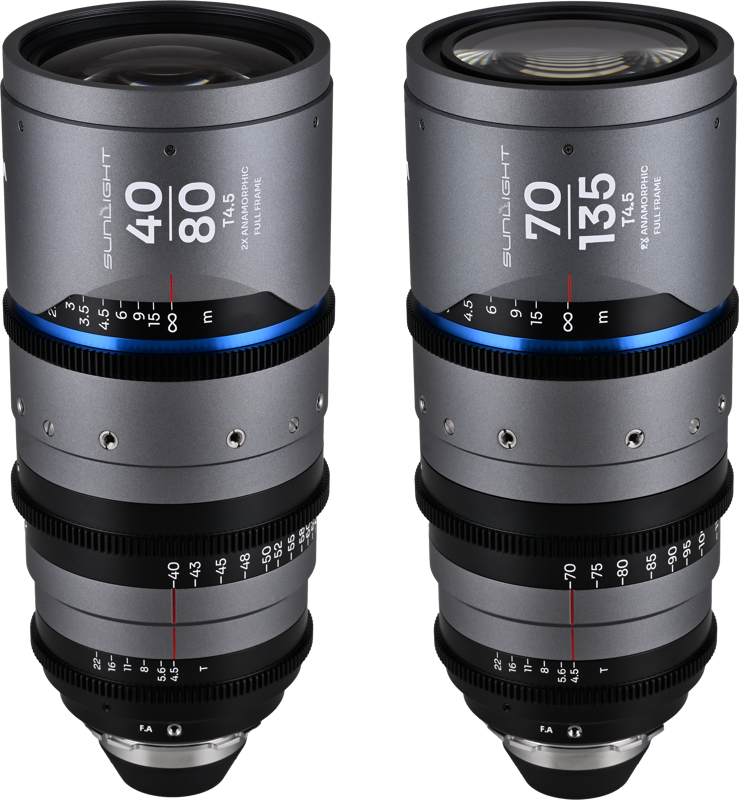 LAOWA Sunlight 2X Anamorphic Zoom 2-Lens Bundle (40-80mm,70-135mm) (Blue) Arri PL