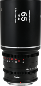 this lens delivers a true cinematic widescreen look with beautifully rendered oval bokeh and elongated horizontal flares. The 65mm focal length provides a flattering compression effect