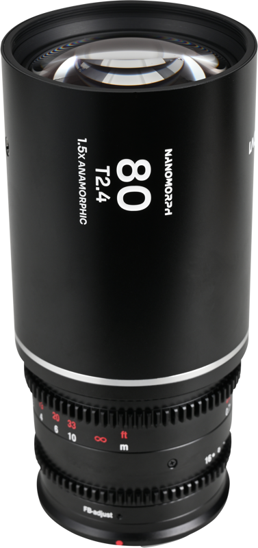 and a signature anamorphic aesthetic while maintaining sharpness and clarity. The 80mm focal length provides a flattering telephoto perspective