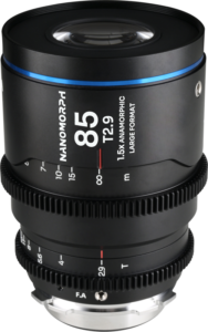 expertly designed for cinematographers utilizing large-format cinema cameras equipped with Arri PL and Canon EF mounts. Featuring an 85mm focal length