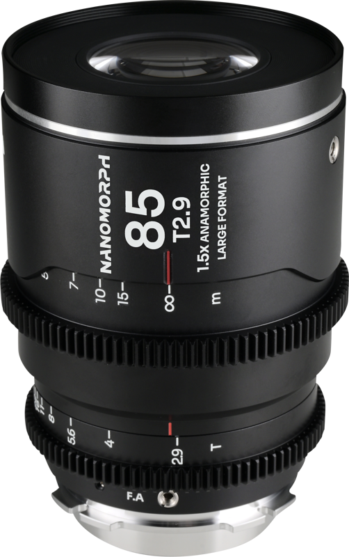 expertly designed for cinematographers utilizing large-format cinema cameras equipped with Arri PL and Canon EF mounts. Featuring an 85mm focal length