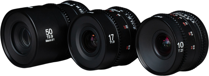 high-performance lens set designed specifically for Micro Four Thirds (MFT) filmmakers. Featuring three professional cine lenses—Laowa 10mm T2.1 Zero-D