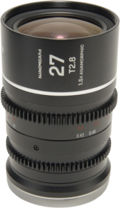this lens provides a true cinematic widescreen look with stunning oval bokeh and beautifully elongated flares. Its 27mm focal length delivers a natural wide-angle perspective