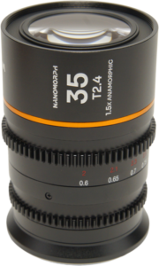 this lens delivers a true cinematic widescreen look with beautiful oval bokeh and horizontally elongated flares. Its 35mm focal length provides a natural perspective