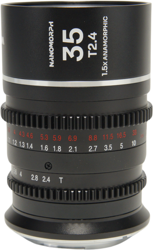 The Laowa Nanomorph 35mm T2.4 1.5X S35 (Silver) is a compact and lightweight anamorphic cine lens designed for Super35 cinema cameras. Offering a 1.5x anamorphic squeeze