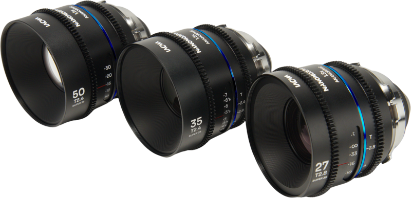 50mm) (Blue) is a versatile anamorphic lens set designed for Super35 cinema cameras. Offering a 1.5x anamorphic squeeze