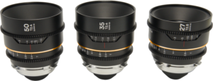 50mm) (Amber) is a versatile anamorphic lens set designed for Super35 cinema cameras. Offering a 1.5x anamorphic squeeze