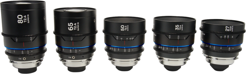 The Laowa Nanomorph S35 Prime 5-Lens Bundle offers a complete set of focal lengths