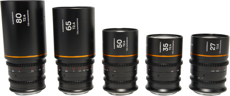 The Laowa Nanomorph S35 Prime 5-Lens Bundle offers a complete set of focal lengths