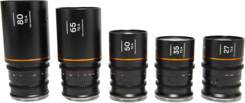 The Laowa Nanomorph S35 Prime 5-Lens Bundle offers a complete set of focal lengths