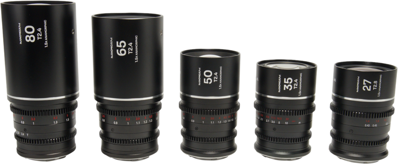 The Laowa Nanomorph S35 Prime 5-Lens Bundle offers a complete set of focal lengths