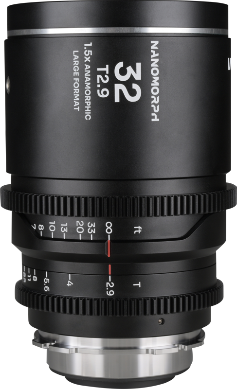 Laowa introduces the Nanomorph LF 32mm T2.9 1.5X anamorphic lens