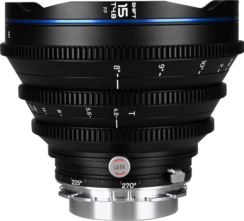 Laowa 15mm T4.8 Zero-D Shift Cine Arri PL lens is specifically designed for professional cinematographers seeking exceptional control over architectural
