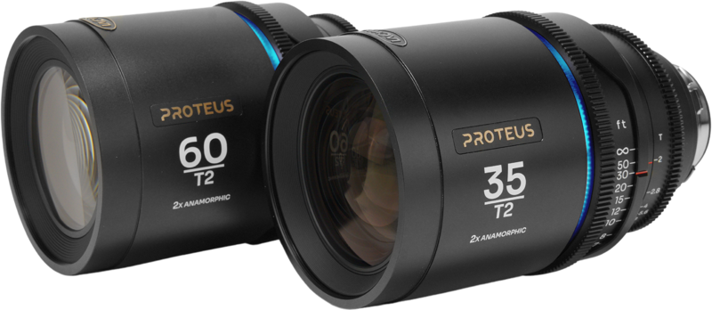 LAOWA Proteus 2xAnamorphic 2-Lens Bundle Set A (35mm, 60mm) - Blue - Arri PL/Canon EF (feet)