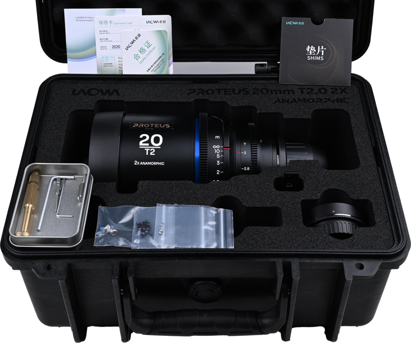 LAOWA Proteus 2X Anamorphic 20mm T2 -Blue - Arri PL/ Canon EF